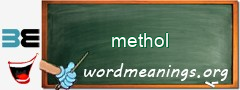 WordMeaning blackboard for methol